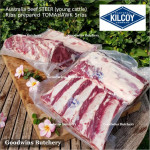 Beef rib TOMAHAWK Australia STEER (young cattle) DIAMANTINA frozen portioned 1 rib +/- 1.6kg (price/kg)